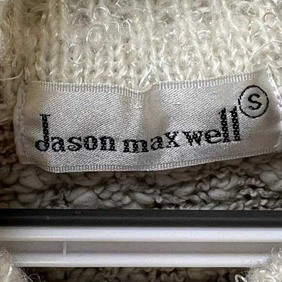 Jason Maxwell turtle neck dolman sleeve sweater small grannycore grandma grandpa - Picture 3 of 6